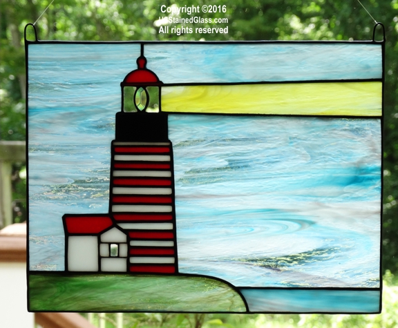 West Quoddy Head Lighthouse Stained Glass